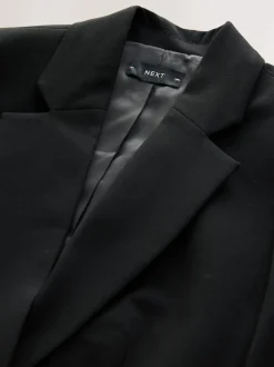 Noir - Blazer simple boutonnage en laine