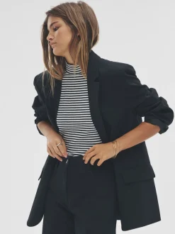 Noir - Blazer The Set à simple boutonnage