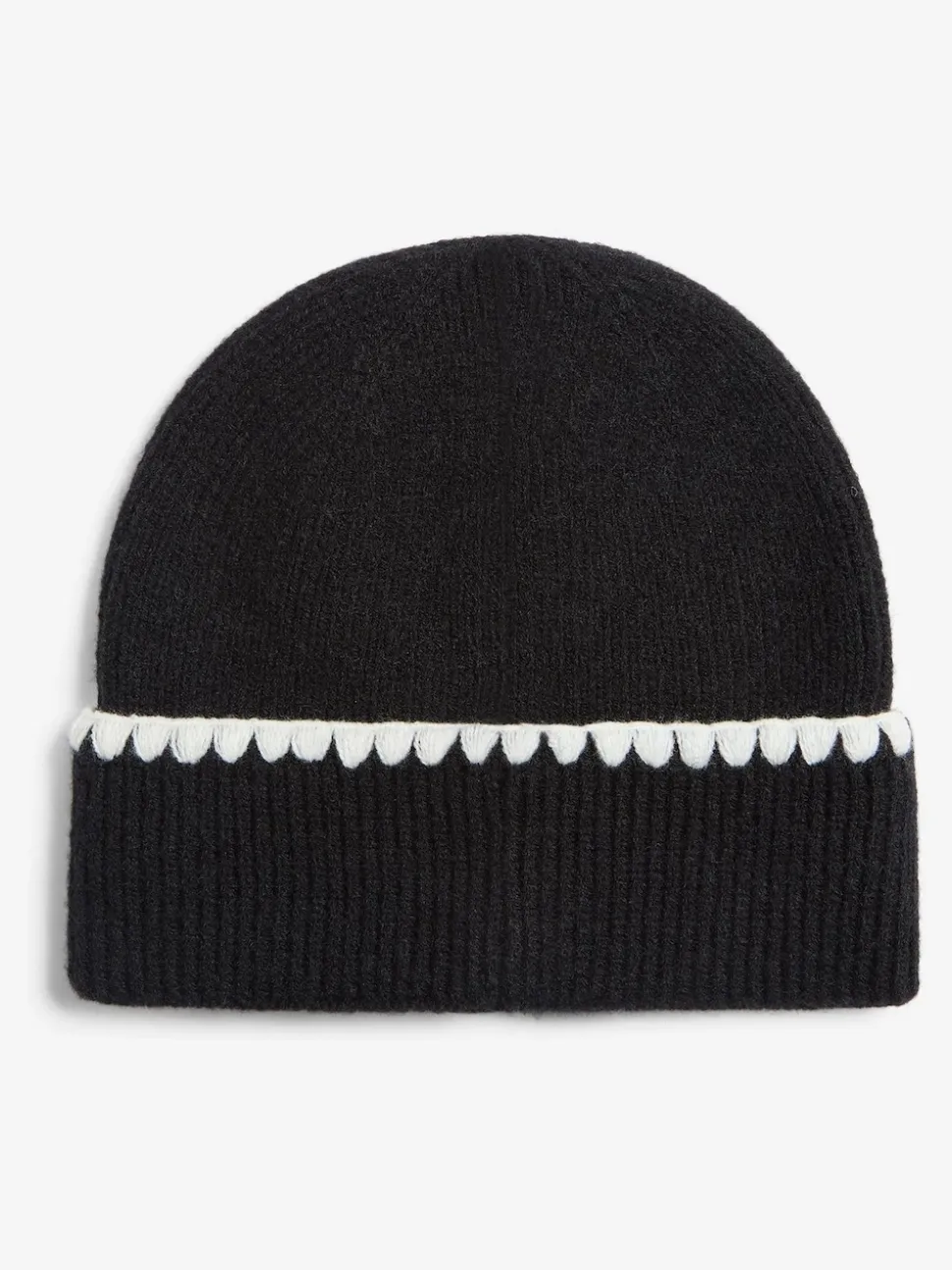 Noir - Bonnet Lipsy bordé de coutures