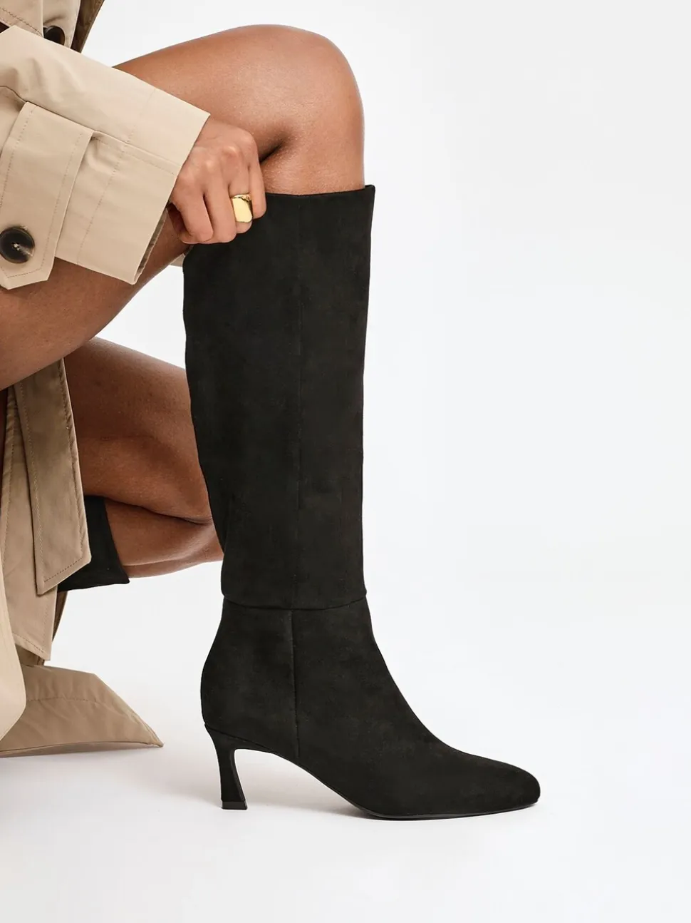Noir - Bottes à talons aiguilles Linzi Rush à bout pointu