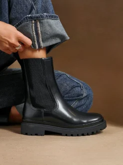 Noir - Bottes Chelsea Linzi Command à semelle épaisse