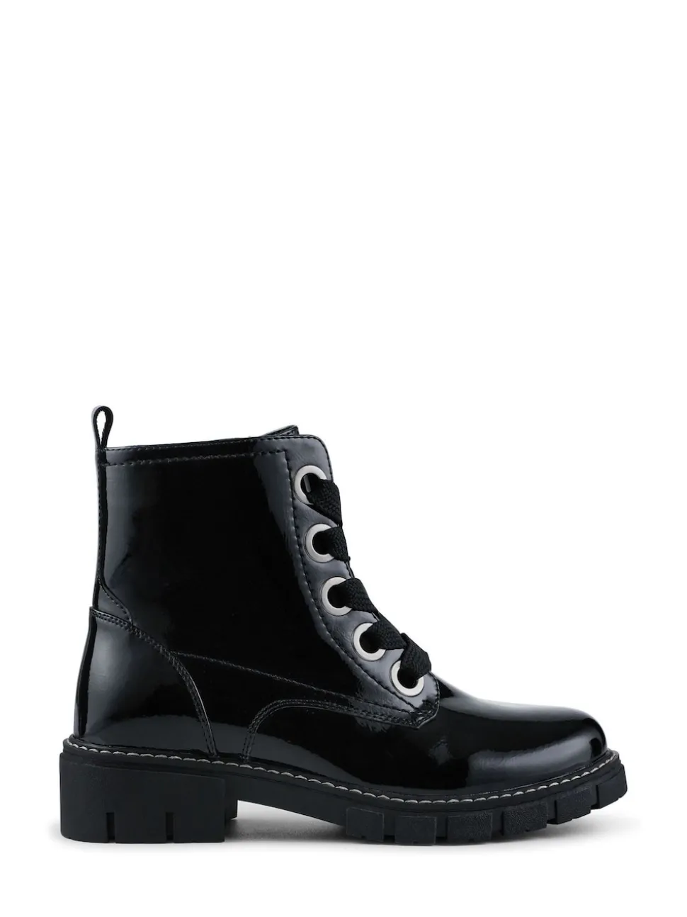 Noir - Bottes cheville épaisses Pavers Coupe large