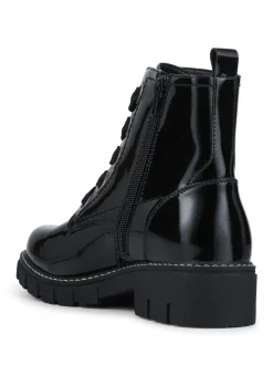 Noir - Bottes cheville épaisses Pavers Coupe large