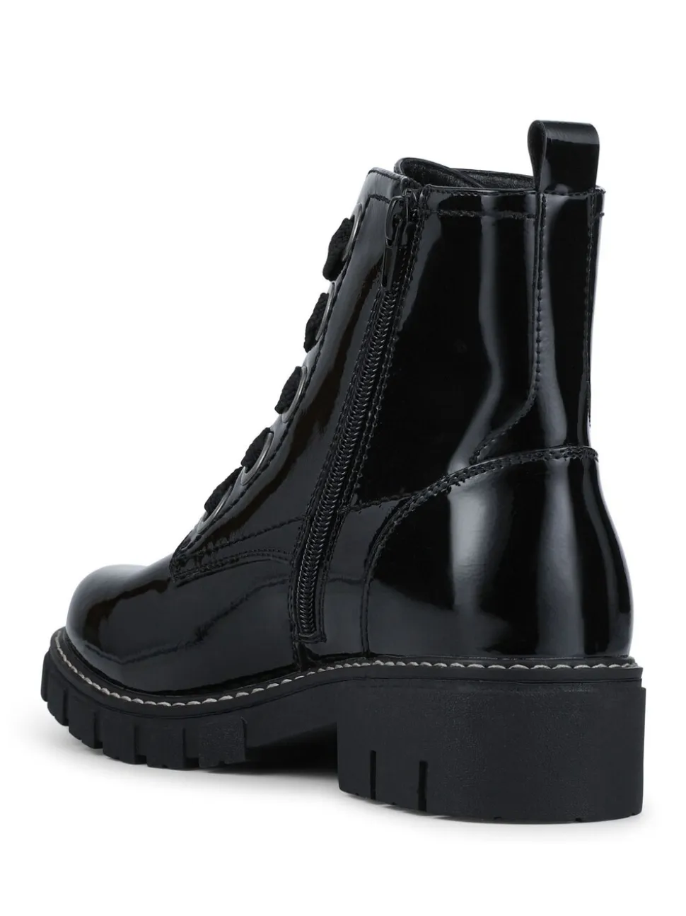 Noir - Bottes cheville épaisses Pavers Coupe large