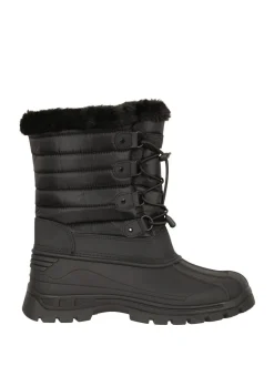 Noir - Bottes de neige Mountain Warehouse Whistler prêtes avec doublure en sherpa pour femme
