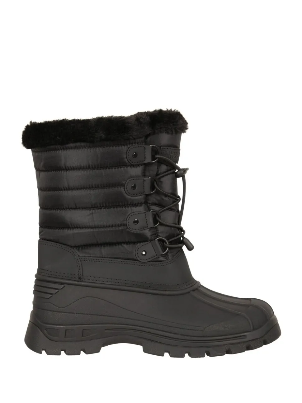 Noir - Bottes de neige Mountain Warehouse Whistler prêtes avec doublure en sherpa pour femme