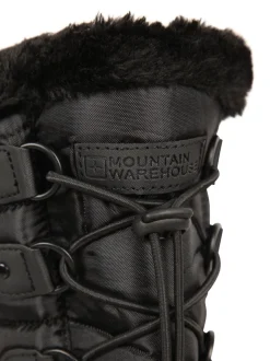 Noir - Bottes de neige Mountain Warehouse Whistler prêtes avec doublure en sherpa pour femme