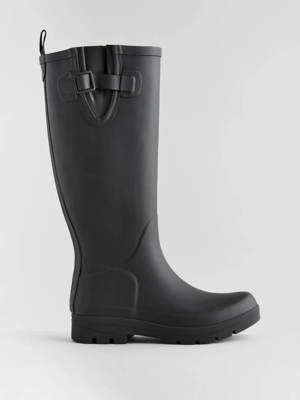 Noir - Bottes en caoutchouc hauteur genou
