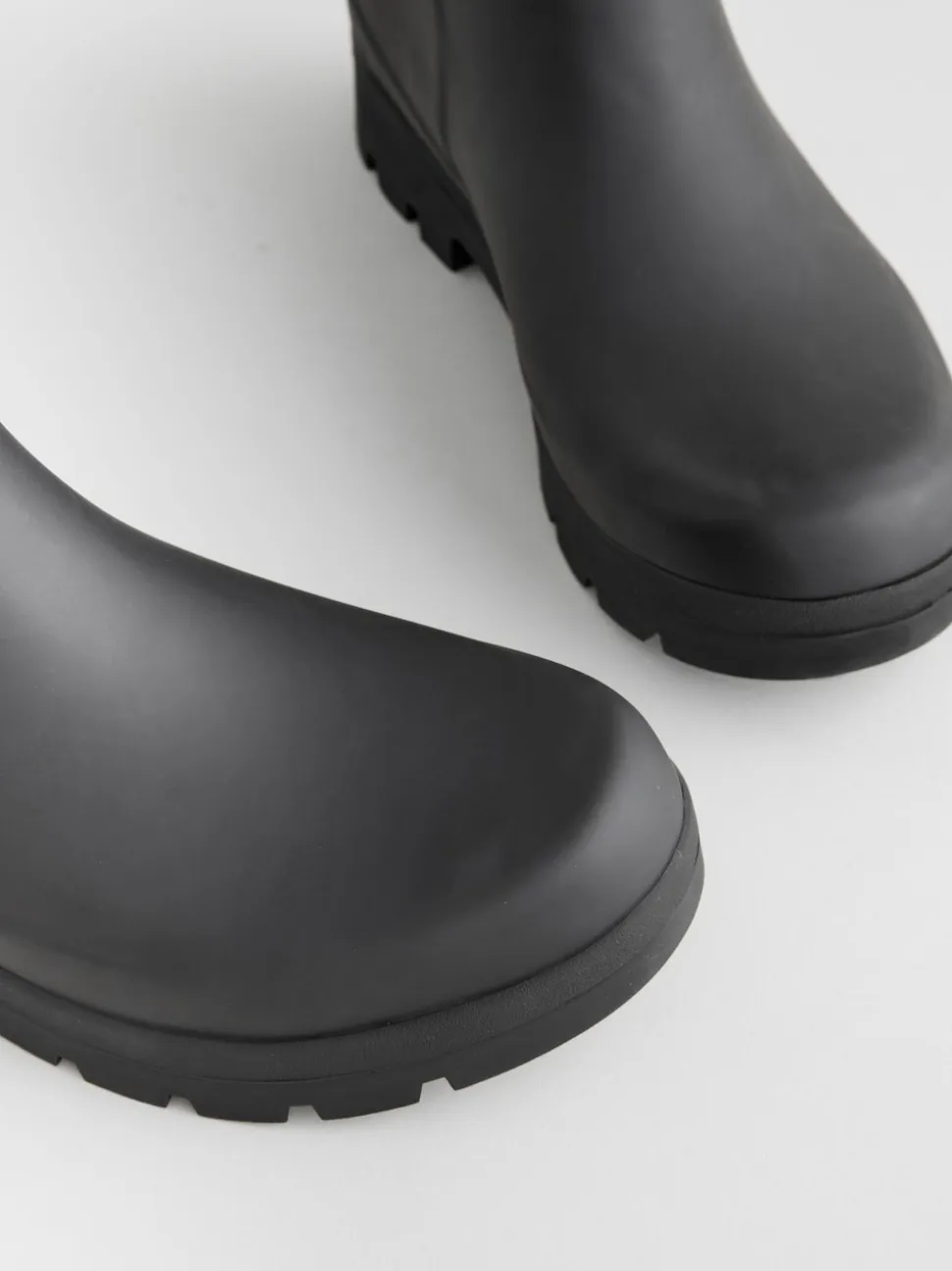 Noir - Bottes en caoutchouc hauteur genou
