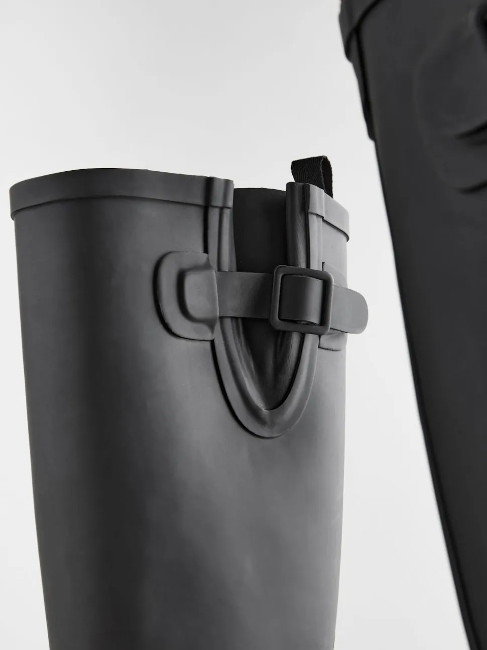 Noir - Bottes en caoutchouc hauteur genou