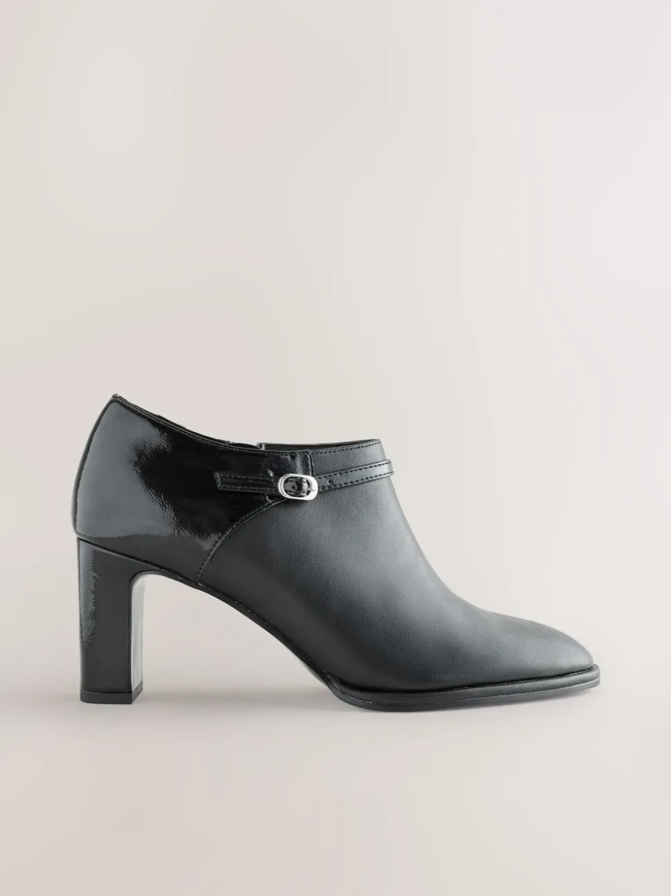 Noir - Bottes Forever Comfort® à bout rond et talon carré avec boucle