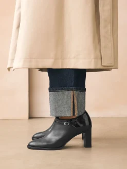 Noir - Bottes Forever Comfort® à bout rond et talon carré avec boucle