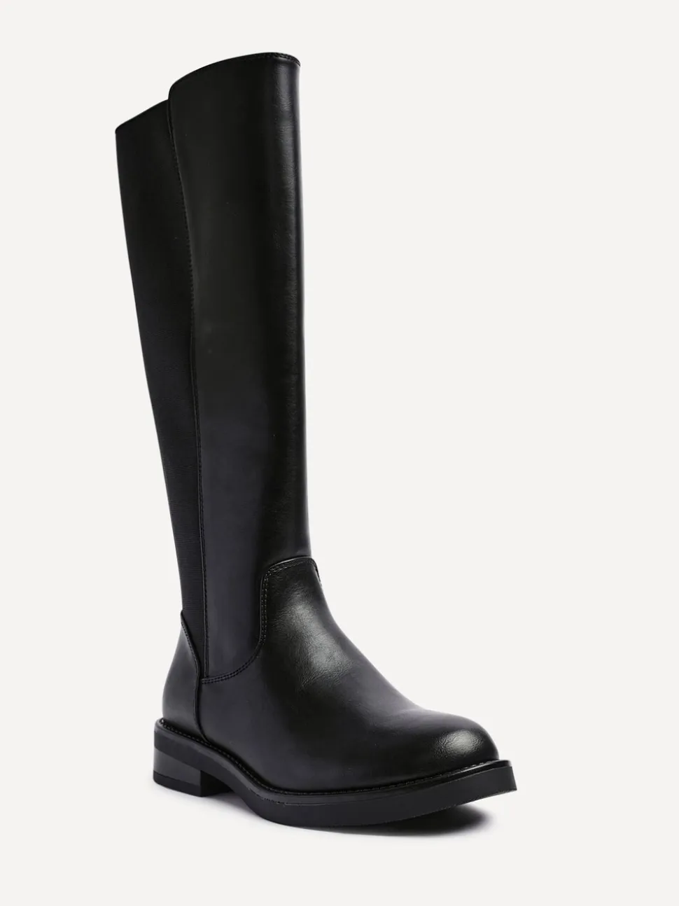 Noir - Bottes Linzi League High avec dos à gousset