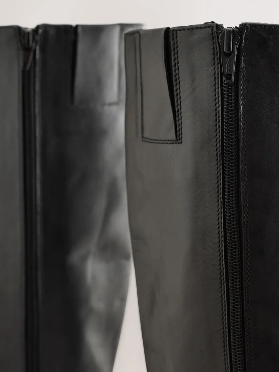 Noir - Bottes épaisses Forever Comfort® en cuir à bout rond