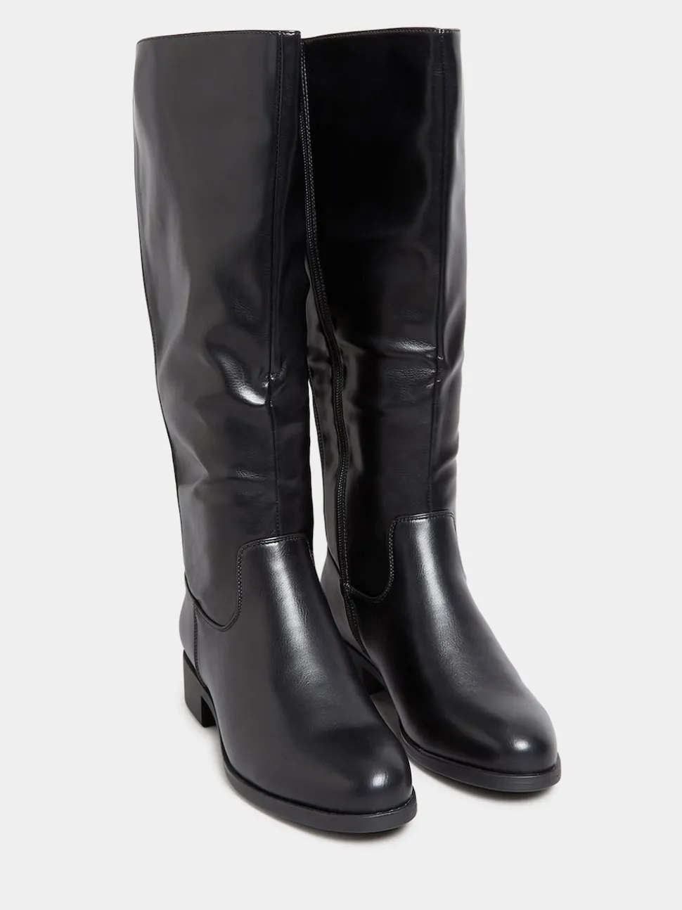 Noir - Bottes Yours Curve extensibles à coupe large au genou