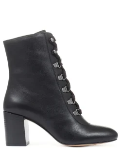 Noir - Bottines à talons Liana pour femme à lacets