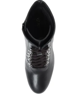 Noir - Bottines à talons Liana pour femme à lacets