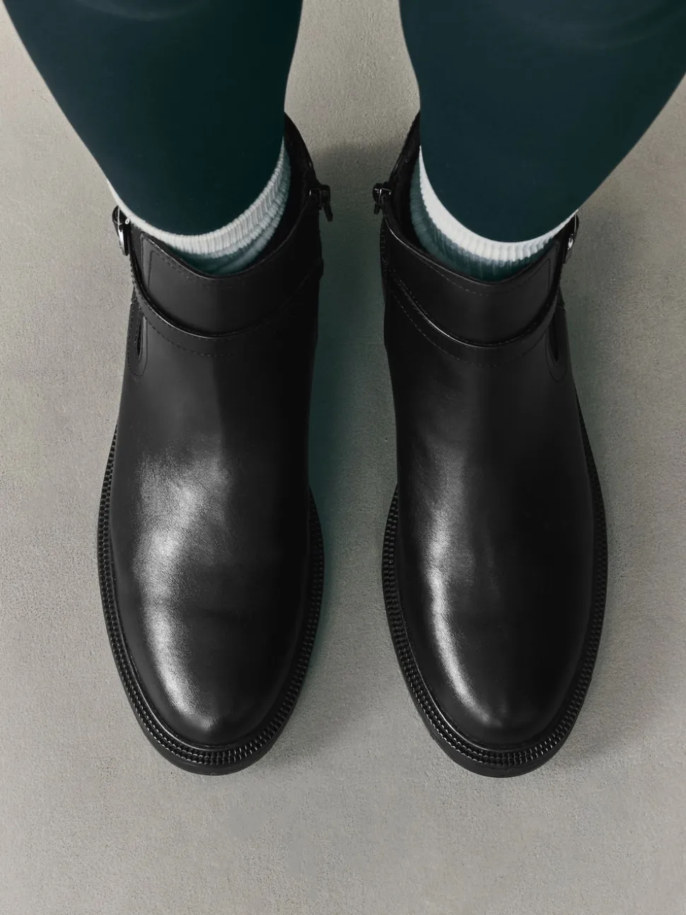 Noir - Bottines Chelsea à boucles