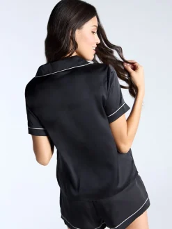 Noir - Boux Avenue Luxe pyjama short en satin