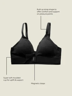 Noir - Brassière Adaptive Animal en jacquard