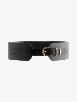 Noir - Ceinture de corset en PU
