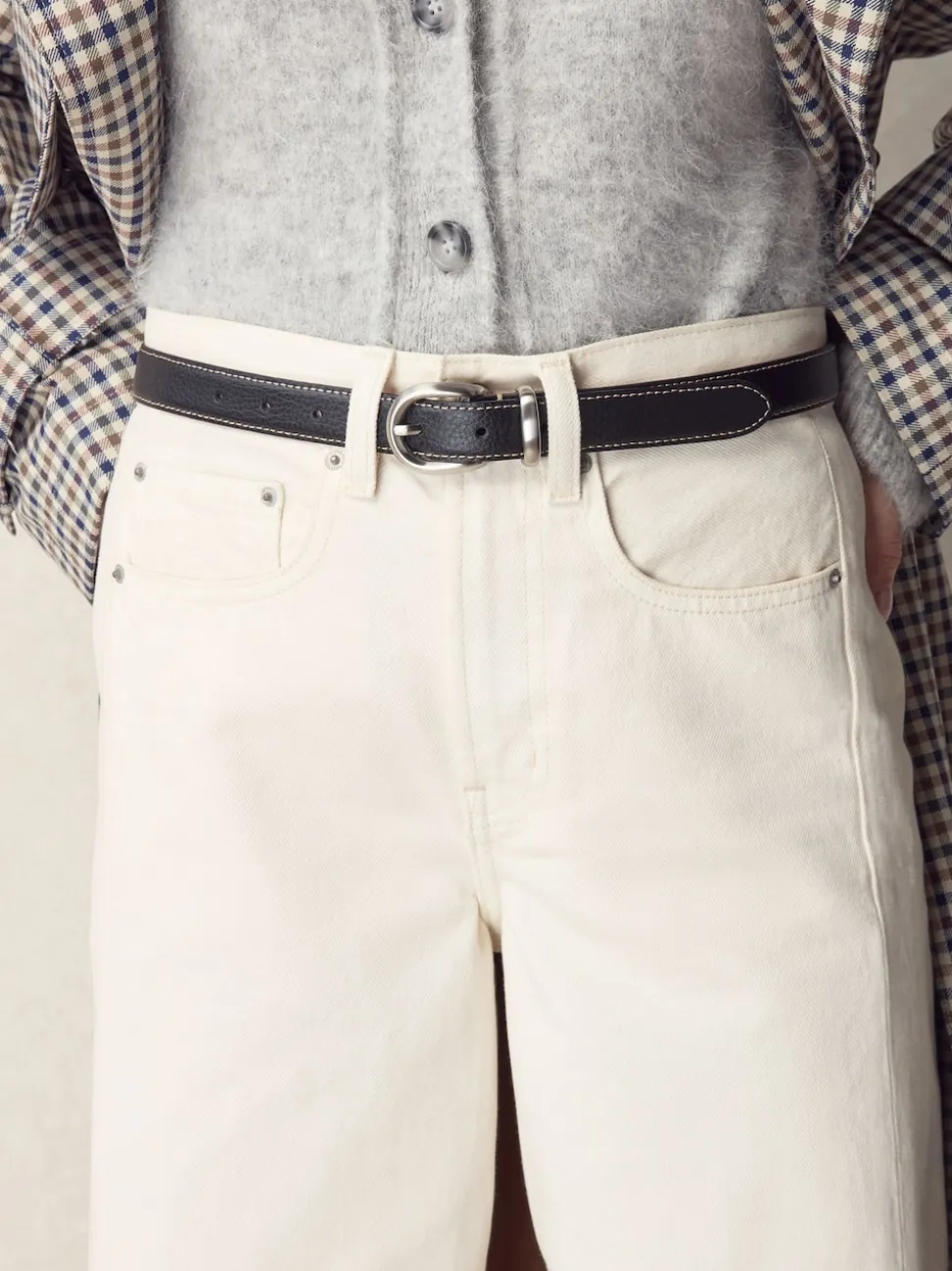 Noir - Ceinture mi-longue N. Premium Made In Italy