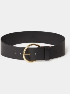 Noir - Ceinture Osprey London The Oversize à boucle en cuir