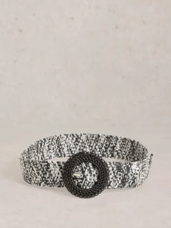 Noir - Ceinture White Stuff en raphia