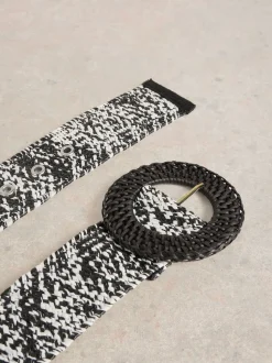 Noir - Ceinture White Stuff en raphia