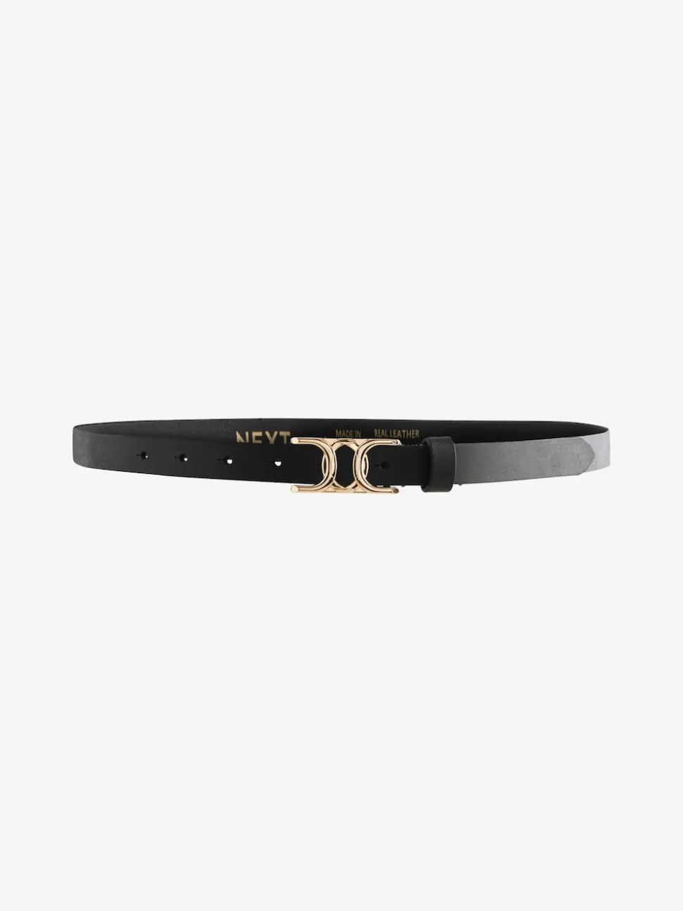 Noir - Ceintures en cuir skinny avec boucles