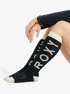 Noir - Chaussettes de ski Roxy Shred Time à logo