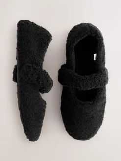 Noir - Chaussons Borg Ballet