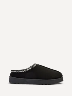 Noir - Chaussons Linzi Tana en faux daim à enfiler