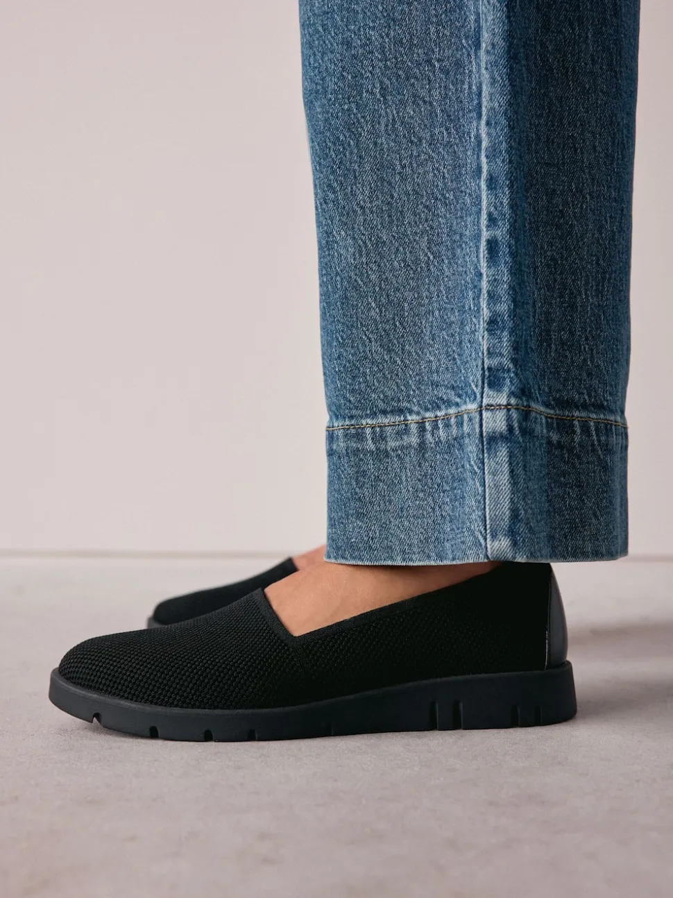 Noir - Chaussures à enfiler Forever Comfort® en maille