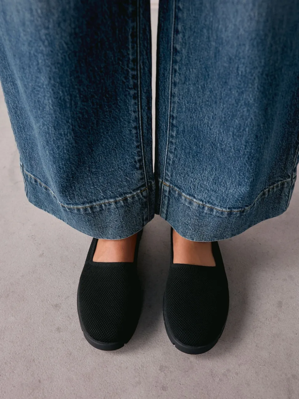Noir - Chaussures à enfiler Forever Comfort® en maille