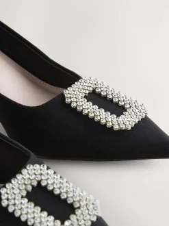 Noir - Chaussures à talons pointus Forever Comfort avec bijoux