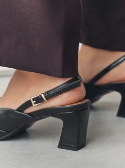 Noir - Chaussures à talons Forever Comfort® à bout carré et bride arrière