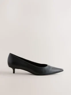 Noir - Chaussures à talons Forever Comfort® en cuir à bout pointu