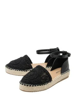 Noir - Chaussures Dunlop à plateforme à lanières de cheville
