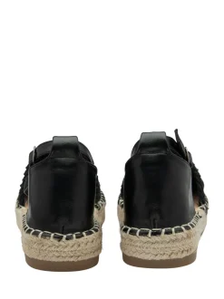 Noir - Chaussures Dunlop à plateforme à lanières de cheville