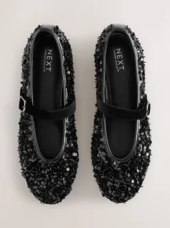 Noir - Chaussures Forever Comfort® Mary Jane avec ornements de sequins