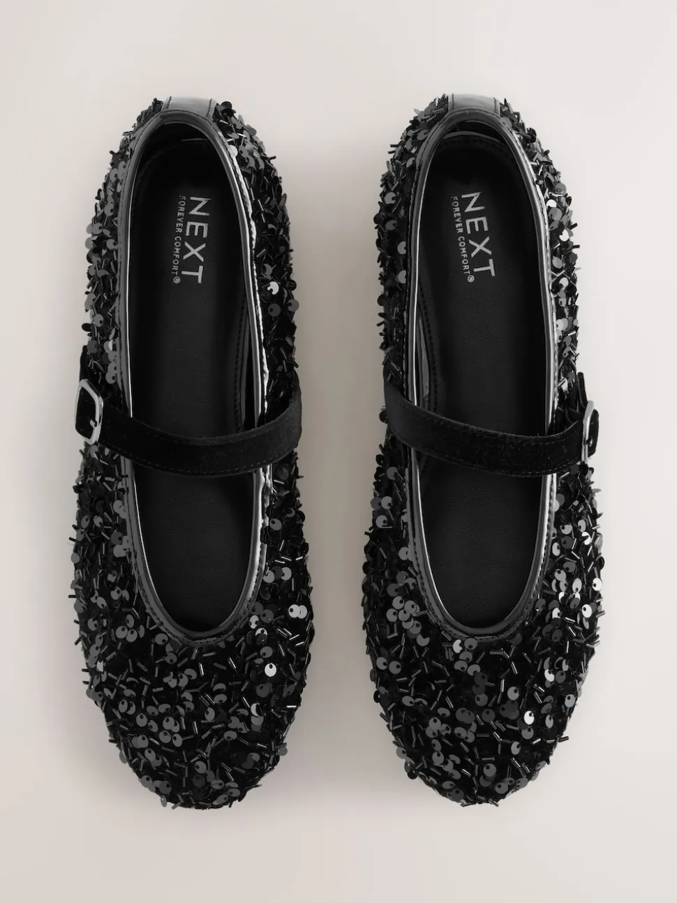 Noir - Chaussures Forever Comfort® Mary Jane avec ornements de sequins