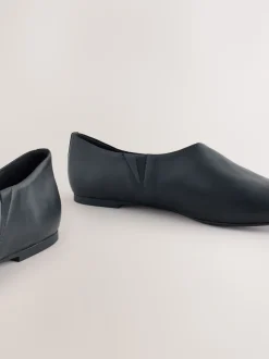 Noir - Chaussures plates Forever Comfort® montantes en cuir