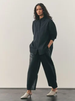 Noir - Chemise décontractée en pur coton Simply Ordinary