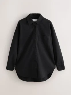 Noir - Chemise décontractée en pur coton Simply Ordinary