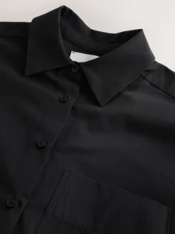 Noir - Chemise décontractée en pur coton Simply Ordinary