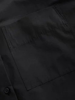 Noir - Chemise décontractée en pur coton Simply Ordinary