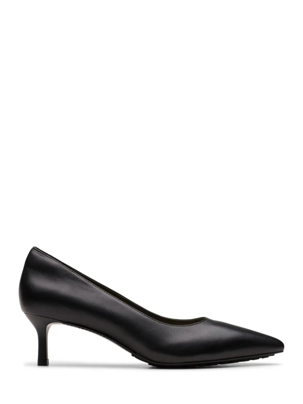 Noir - Clarks Leather Adela Court Shoes