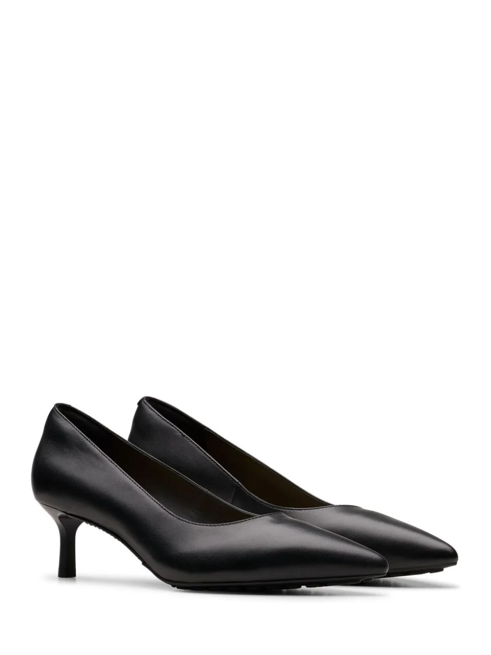 Noir - Clarks Leather Adela Court Shoes
