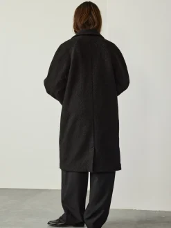 Noir - Coatigan boutonné Revere